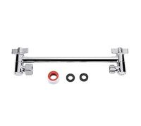 Extensión del brazo de ducha con accesorios, extensión ajustable Extensor montado en la pared del brazo de ducha, brazo de ducha de latón para ducha de baño Ducha de lluvia
