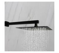 ExtensióN Del Brazo De La Ducha Brazo de ducha montado en la pared, montaje en techo, acero inoxidable, dorado, cromado, negro, accesorios de ducha for baño, cuadrado(Brushed Top Mount)