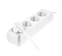 Extensión doméstica blanca awtools, modelo 4-gniazdos 1,5m con conex