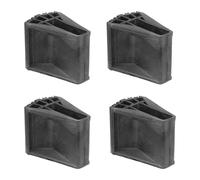 Extension Ladder Feet Shoes, Heavy-Duty Safety Ladder, Quick-Install Replacement Parts, Sturdy Rubber Grip, No Lip-Design, 4-Pack, Ideal para trabajo eléctrico, Window Cleaning
