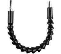 Extensión portapuntas cardán flexible para destornillador, taladro, ideal para trabajos mecánicos o mantenimiento general, 290 mm, negro