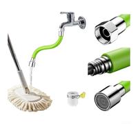 Extensor de grifo, acero inoxidable, 25 cm/35 cm/55 cm/80 cm, adaptador de grifo, filtración multietapa, elimina sedimentos y óxido, para agua purificada instantánea para acceso a cocina y baño (acero