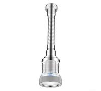 Extensor de grifo de cocina con boquilla giratoria de 720° con Turbo Boost, para salpicaduras a prueba de agua, cabezal de pulverización para fregadero, filtro de acero inoxidable M22 para adaptador