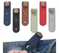Extensores de Botones Pantalon, 6 Pcs Botón de Extensión Retráctil, Prolongador Botones para Vaqueros Hombres Mujer, Vaqueros Extensor de Cintura, Adecuado para Jeans y Camisas