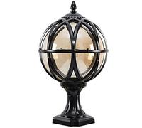 Exterior A prueba de lluvia Europea Victoria Villa Jardín Puerta Linterna de vidrio Columna Césped Exterior Antióxido Impermeable Post Pilar Lámpara de mesa Lámparas de iluminación LED E27 Decorat Col