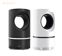 Exterminador de mosquitos avanzado - Ventilador de succión, Trampa Para Matar Moscas y Mosquitos Para Interiores,Lámpara USB Photocatalyst Mosquito Killer, Seguro para niños (Black+white)