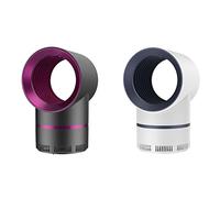 Exterminador de mosquitos avanzado - Ventilador de succión, Trampa Para Matar Moscas y Mosquitos Para Interiores,Lámpara USB Photocatalyst Mosquito Killer, Seguro para niños (Gray+white)