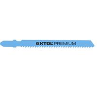 EXTOL PREMIUM Hojas para sierras de puerta (5 unidades, 75 x 2,5 mm, bimetálicas)