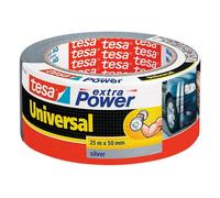 Extra Power Cinta adhesiva de papel universal (Plata, 25 m x 50 mm)