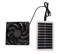 Extractor de Aire con Panel Solar, Extractor de Aire con Energía Solar Portátil de 15 W para Invernadero, Gallinero, Cobertizo, Garaje, ático