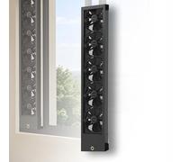 Extractor de aire, extractor de ventana para dormitorio, extractor de ventana, extractor de cocina, retráctil (35-135 cm opcional), velocidad ajustable de 0 a 2800 rpm, retráctil de 5 cm(45-50CM)
