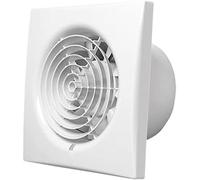 Extractor de aire montado en la pared, ventilador extractor silencioso Envirovent Axial, modelo con temporizador axial (blanco)/4 pulgadas (6 pulgadas)(6 Inches)