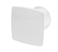 Extractor de aire silencioso para baño de 100 mm con interruptor de cremallera y panel frontal blanco KWS100W + PNB