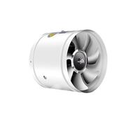 Extractor de aire, Ventilador De Aire 4/6/7 Pulgadas, Conducto, Tubo Ventilación Metal, Extractor, Pared For Baño(Bianco,6 inch)