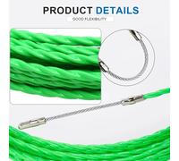 Extractor de Cable de 4,2mm, conducto de fibra de vidrio, cinta de pescado, Cable de pared eléctrico, dispositivo guía, herramienta de ayuda 5/10/15/20/25/30M verde