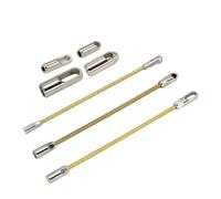 Extractor de cables de acero al carbono, cabezal de conector, herramientas de electricista, conectar al Cable de 3mm, guía de hilo automática, accesorios extractores de cables 09