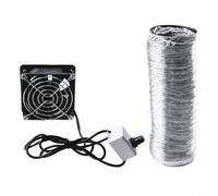 Extractor de humo de soldadura, ventilador de escape USB con velocidad ajustable, extractor de humo, tubo de escape, velocidad ajustable (Fan plus 6 m)
