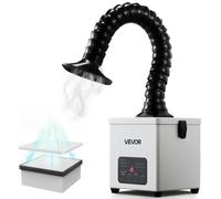 Extractor de humos de soldadura VEVOR, con filtro mejorado de 4 etapas. Extractor de humos de soldadura de alta potencia con 510 m³/h, 10 velocidades y control remoto. Extractor de humos sin escobilla