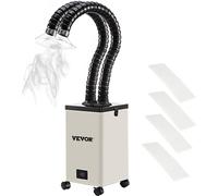 Extractor de humos para soldadura, 150W, 106 CFM, con filtro de 3 etapas y 3 velocidades, incluye manguera para soldadura, grabado láser y soldadura artesanal