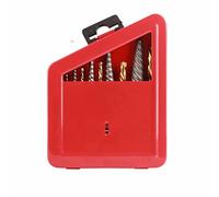 Extractor de Tornillos 10 Piezas Y Juego de Brocas Izquierda, Removedor Pernos Rotos Acero Aleación, Brocas Revestimiento 5/64 A 19/64 Pulgadas con Estuche Metal Resistente