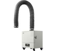 Extractores de humos para soldadura, con un caudal de 459 m³/h y un motor sin escobillas de 280W, con 10 niveles de velocidad