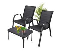 Extralink muebles jardin ? garden furniture con 2 sillas y mesa, est