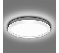 EXTRASTAR Plafon LED Techo 18W, Luz Blanca Fría 6500K, Lámpara LED Techo 1620Lm, Ø22.25cm para Sala de Estar, Cocina, Pasillo, Baño, Dormitorio, Estudio