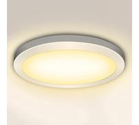 EXTRASTAR Plafon LED Techo 18W, Luz Cálida 3000K, Lámpara LED Techo 1620Lm, Ø22.25cm para Sala de Estar, Cocina, Pasillo, Baño, Dormitorio, Estudio