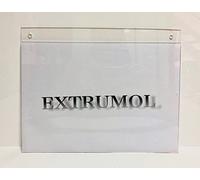 EXTRUMOL | Porta poster/Portafoto/Porta retrato/Porta precios (APAISADO) Modelo "Sandwich" Metacrilato con taladros para colgar 297mmx420mm (DIN A3)