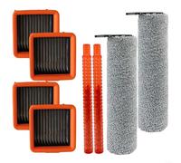 EXTRWORY 1 juego de cepillo lateral principal y kit de filtro, para Uwant D100 Plus Pro D5 A60 V10 piezas de aspiradora con cerdas de nailon y carbón activado, para uso doméstico (juegos anuales)