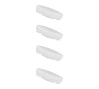 EXTRWORY Almohadillas para asiento de inodoro, para 1133070 1236365, cierre silencioso, antideslizante, TPE, PP, blanco, 24 x 72 x 11 cm, pieza de mejora del hogar (juego de 4)