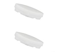 EXTRWORY Almohadillas para asiento de inodoro, para 1133070 1236365, cierre silencioso, antideslizante, TPE, PP, blanco, 24 x 72 x 11 cm, pieza de mejora del hogar (juego de 2)