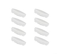 EXTRWORY Almohadillas para asiento de inodoro, para 1133070 1236365, cierre silencioso, antideslizante, TPE, PP, blanco, 24 x 72 x 11 cm, pieza de mejora del hogar (8 piezas por paquete)