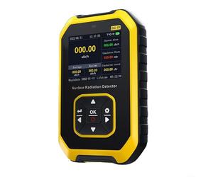 EXTRWORY Detector de radiación nuclear para contador GEIGER con tubo de compensación de energía, 1100 mAh, alarma de sonido/flash/vibración para rayos X para CT para pruebas de alimentos de mármol de