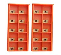 EXTRWORY Inserto de carburo CNC 20PCS,Insertos de fresado de torno indexables,Apkt11t3 Insertos de carburo de revestimiento de estaño Insertos de fresado para fresa facial