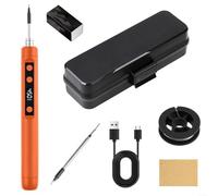 EXTRWORY Kit de soldador con calentamiento rápido y control preciso, herramienta de aleación portátil para reparación electrónica y proyectos de bricolaje (C)