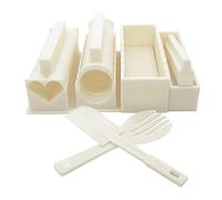 Exzact molde para sushi 10 pc arroz rollo molde 5 formas apto para