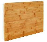 EYEPOWER tabla de cortar de bambú XL 50x35x2 cm - tabla de cocina de madera grande para cortar carne verduras y pan - resistente y reversible - superficie higienica para uso diario