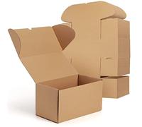 EYMPEU 28X15,3X15,3cm(11X6X6in) Cajas de Carton con Tapa para Envios de Paquete, 20 Pack, Cajitas de Papel Kraft para Regalo o Embalaje, Marrón
