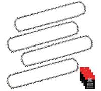 Eyoloty 4 cadenas de sierra de 35 cm 3/8 pulgadas LP división 1,1 mm 52 eslabones motrices, cadena de motosierra compatible con Bosch, Dolmar, Echo, Ego,Einhell,Worx, Ryobi,Power,McCulloch