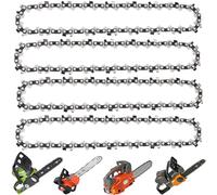Eyoloty Paquete de 4 cadenas de motosierra de 12 pulgadas, 45 eslabones de transmisión, paso LP de 3/8 pulgadas, calibre de 0.04 pulgadas, cadena de repuesto para motosierra Dewalt DCM565N, Ryobi