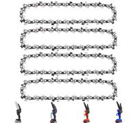 Eyoloty Paquete de 4 mini cadenas de motosierra de 6 pulgadas, 36 eslabones de transmisión, paso LP de 1/4 pulgadas, calibre de 0.04 pulgadas, se adapta a todas las mini motosierras eléctricas de 6