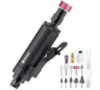 EYPINS Amoladora Recta Neumática, Amoladora Angular Neumática de 1/4 Pulgadas, 25000 RPM, Lijadora Recta Resistente Para Moler Contorno, Corte, Pulido, Reparación de Soldadura, Desbarbado