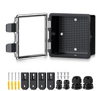 EYPINS Caja Estanca Exterior Electrica Impermeable IP67 15 * 15 * 9cm | Cuadro Eléctrico Superficie con Carcasa ABS,Cajas de Empalmes Transparente,para Exterior Garaje Sótano
