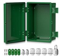 EYPINS Caja Estanca Exterior Electrica Impermeable IP67 30 * 20 * 16cm | Cuadro Eléctrico Superficie con Carcasa ABS, Cajas de Empalmes Opaco, Candado de combinación,para Exterior Garaje Sótano