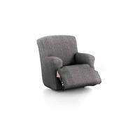 Eysa 3D Funda de sillón Relax Piesjuntos XL bielástica 60-110cm 1 Plaza Color Gris Oscuro