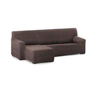 Eysa 3D Funda de sofá Chaise Longue 250-330cm Brazo Corto Izquierdo Vista Frontal Marrón