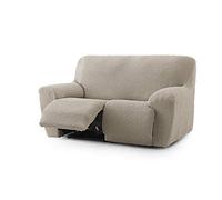 Eysa 3D Funda de sofá Relax reclinable bielástica 3 plazas x 2 pies Relax 200-260cm Color visón