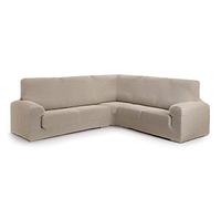 Eysa 3D Funda de sofá rinconera bielástica 600 cm 5 plazas Color Beige