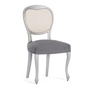 Eysa Funda de Silla sin Respaldo elástica Llion, Pack 2, Color 06 Gris